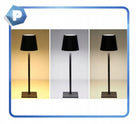 LAMPA LAMPKA LED NOCNA STOŁOWA BIURKOWA USB AKUMULATOR BEZPRZEWODOWA CZARNA oświetlenie metalowe do sypialni i salonu