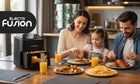 Frytkownica beztłuszczowa 4,5l AIR fryer 1500W frytownica panel 8 programów czarny