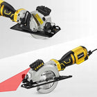 Mini pilarka tarczowa 705W z prowadnicą laserową 6 ostrzy Mała piła ręczna przecinarka, 115 mm, cięcie do 43 mm