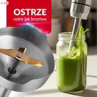 Blender ręczny wielofunkcyjny mikser 1200W ostrze XL tryb turbo zestaw XXL