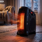 Termowentylator grzejnik elektryczny 2000W farelka z termostatem 3 poziomy czarny