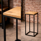 Kwietnik stojący podłogowy metal stojak na kwiaty doniczki półka loft craft podstawa pod roślinę, do salonu, 63 cm