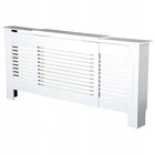 Maskownica Osłona Grzejnik Kaloryfer Obudowa Biała Regulowana 140-205cm panel dekoracyjny MDF, wys. 81,5 cm, szer. do