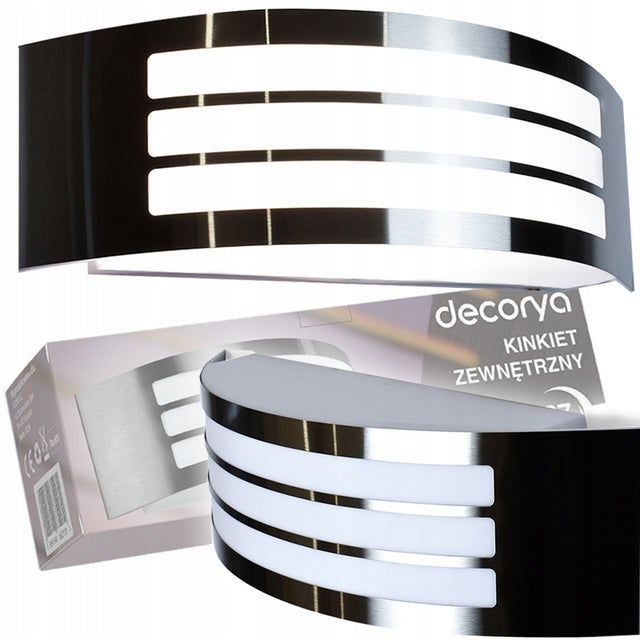 Lampa ścienna na ścianę kinkiet do przedpokoju atrium holu na korytarz E27 oprawa oświetleniowa aluminiowa 1 punkt 14 w biała srebrna szara