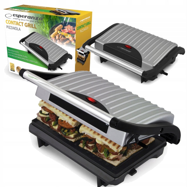 Grill elektryczny Esperanza Pizzaiola EKG005 750W srebrny opiekacz nominalna