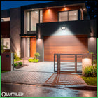 Halogen Naświetlacz Lampa LED 20W 2000 lm IP66 zewnętrzny mocny 3 barwy reflektor do garażu, warsztatu i podwórka