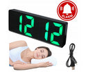 Zegar elektroniczny cyfrowy LED zegarek budzik termometr stojący+ kabel USB 2.5 cm