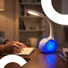 LAMPKA LED BIURKOWA USB DLA DZIECKA BARWY 256 KOLORY RGB LAMPA NA BIURKO do nauki, regulowana jasność, ściemniana