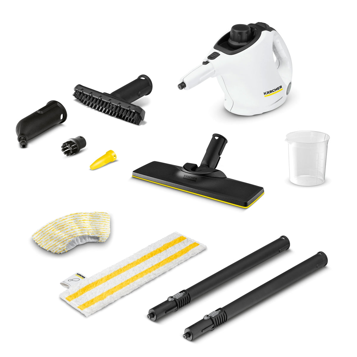 Parownica Kärcher SC 1 Easyfix 1.516-401.0 urządzenie do czyszczenia parą, ręczna myjka parowa, 1200 w, 3 bar, zbiornik