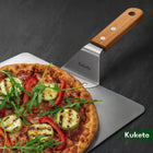 Łopata do pizzy szufla taca stal nierdzewna inox kwadratowa profesjonalna blacha wypiekowa, metalowa, szerokość 30 cm