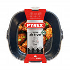 Koszyk pojemnik metalowy z uchwytem do AIR fryer 22x21 cm pyrex kwadratowy wkład do frytkownicy beztłuszczowej