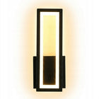 Kinkiet czarna lampa ścienna LED kwadrat nowoczesna do korytarza 3000K 16W oprawa do przedpokoju metalowa ze