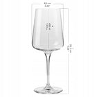 Kieliszki do białego wina infinity 4szt krosno duże nowoczesne resling 400 ml bezbarwny