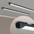 Lampa Sufitowa LED Do Garażu IP65 60W 120cm Warsztatu Oprawa Hermetyczna plafon prostokątny czarny, neutralna biel