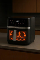 Frytkownica beztłuszczowa AIR fryer frytownica duża 8l 1800W misa XL czarny