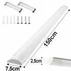 Lampa Natynkowa LED Do Garażu Warsztatu 50W 150cm 4500lm IP44 4500k 4x plafon sufitowy oprawa prostokątna zintegrowane
