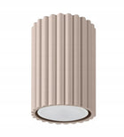 Plafon tuba sufitowa karbon 10cm taupe SL.1758 sollux okrągła oprawa oświetleniowa na żarówkę GU10, bez źródła światła