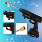 MYJKA CIŚNIENIOWA BEZPRZEWODOWA DO OGRODU DO OKIEN DO KOSTKI 2x AKUMULATOR pistolet myjący 26 bar 210 l/h pompa