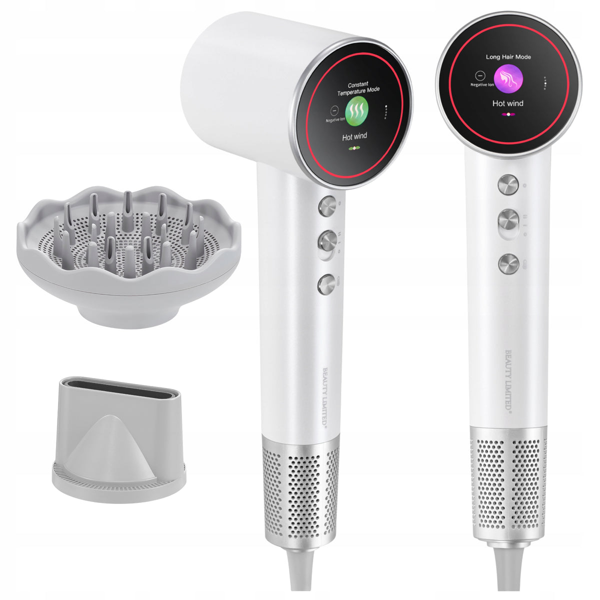Suszarka do włosów jonizacja LED 5 trybów auto hot/cold 2300W
