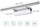Lampa Lazienkowa LED 5W 40cm, Wodoodporna, Scienna, Stołowa, z Włącznikiem kinkiet srebrny metalowy do oświetlenia