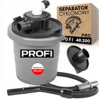 Separator cyklonowy do odkurzacza do pyłu gipsu odpylacz profi 48.200 zbiornik 20 l, urobek budowlany, prace remontowe