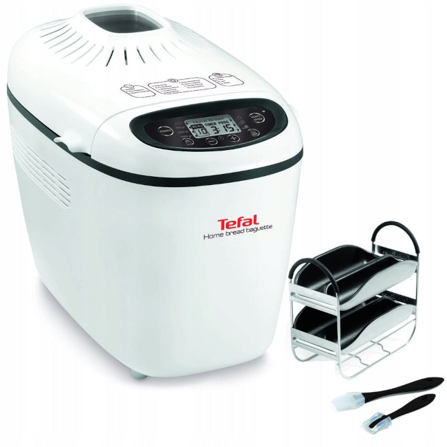 Wypiekacz do chleba tefal PF6101 1600 w bagietki automat piekarniczy, pieczywo domowe, 16 programów, bochenek 1,5 kg