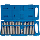 Zestaw bitów kluczy imbus spline torx 40 el bity walizka+adaptery 1/2, 3/8 do śrub, mechaniki samochodowej i prac