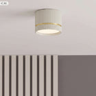 Oprawa Halogenowa Sufitowa LED Tuba GX53 Spot Natynkowa Ryflowana Beżowa oczko oświetleniowe, plafon do salonu, kuchni