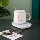 Podgrzewacz do napojów USB filiżanka łyżeczka zestaw do biura domu kubek ceramiczny 300 ml, kawa herbata, utrzymywanie