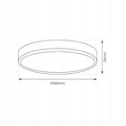 Plafon Lampa Sufitowa LED Milagro MAQ 24W 2500lm 3CCT 30cm Biały Slim ML166 okrągłe oświetlenie do wnętrz, zmienna