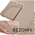Prześcieradło 100% Bawełna CZESANA 160x200 + 30cm z GUMKĄ na wysoki materac 160x200cm 160 cm