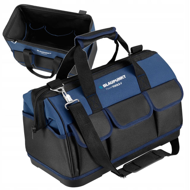 Torba Narzędziowa Blaupunkt TB4810 Duża 46 cm 12 kieszeni wodoodporna organizer monterski, do przechowywania i transportu narzędzi, zamek i rzep