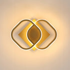 Żyrandol lampa sufitowa plafon LED ring złoty nowoczesny do sypialni 3000K aluminium, 2 punkty świetlne, maks. 22 w na