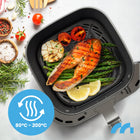 Frytkownica beztłuszczowa 8l 2000W AIR fryer duża okienko frytownica tacki czarny