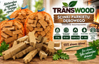 Rozpałka dębowa 90dm³ sucha podpałka Drewno Rozpałkowe DR-27KG Transwood szczapki do kominka i pieca, opał do