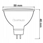 10x Żarówka LED MR16 6W = 50W 580lm 4000K Neutralna 12V lumiled zamiennik halogenu, reflektorowa do opraw punktowych