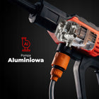 Myjka Ciśnieniowa Akumulatorowa Elektryczna 60 BAR 160l/h Aluminiowa Pompa do mycia auta i tarasu, 2 akumulatory