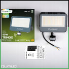 Naświetlacz LED Halogen 50W IP65 Reflektor Lampa z Czujnikiem Ruchu 3 barwy oświetlenie zewnętrzne 5500 lm 4000 K do