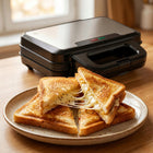 Opiekacz do kanapek panini grill elektryczny do kanapek 1400W non-stick nominalna srebrny/szary