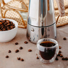 Kawiarka zaparzacz do kawy espresso Działa na Indukcja Gaz Stalowa 350ml moka, kafetiera, 6 filiżanek, srebrna, można
