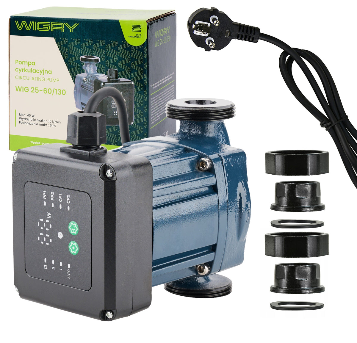 25-60/130 POMPA OBIEGOWA ENERGOOSZCZĘDNA CYRKULACYJNA WODY CO ELEKTO 25-6