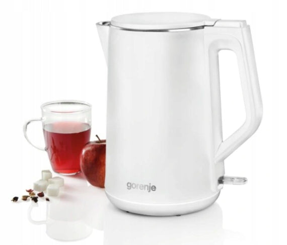 Czajnik Gorenje K15DWW biały 1,5l 2200W 1.5 l 2200 w tworzywo sztuczne