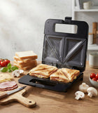 Toster opiekacz do kanapek tostów sandwich 1000W nieprzywierająca powłoka grill elektryczny do ciepłych przekąsek, 2