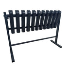 Solidna Ławka Na Cmentarz Cmentarna 72cm Składana Czarna Odporna UV siedzisko przygrobowe, nośność do 200 kg, rama z