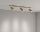 Lampa sufitowa kinkiet spot oprawa halogenowa natynkowa 3x GU10 Ecru Beż plafon do wnętrz, oświetlenie punktowe, 50 W