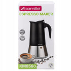 Kawiarka ciśnieniowa do kawy stalowa zaparzacz do espresso 600 ml kamille dzbanek moka, kafetiera, na 12 filiżanek