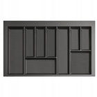 Wkład do szuflady kuchennej blum organizer na sztućce - rejs MAX grafit 80 przybornik, 9 przegródek, 75x49 cm, tworzywo
