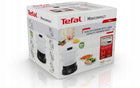 Parowar tefal VC139810 kompaktowy miska do ryżu parownica elektryczna, zdrowe gotowanie warzyw i ryb, 2 pojemniki, 6 l