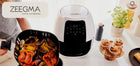 Frytkownica beztłuszczowa AIR fryer 7,7 L 1800W duża biała teflonowa 60sek. biały
