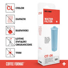 3 Zamienne filtry do ekspresu Jura Claris Blue, Filtry Coffee Format CF-06 wkład do uzdatniania wody, do parzenia kawy